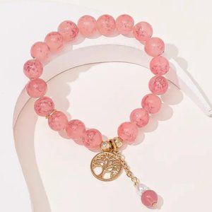 Ladies Crystal Bead Bracelet Handmade